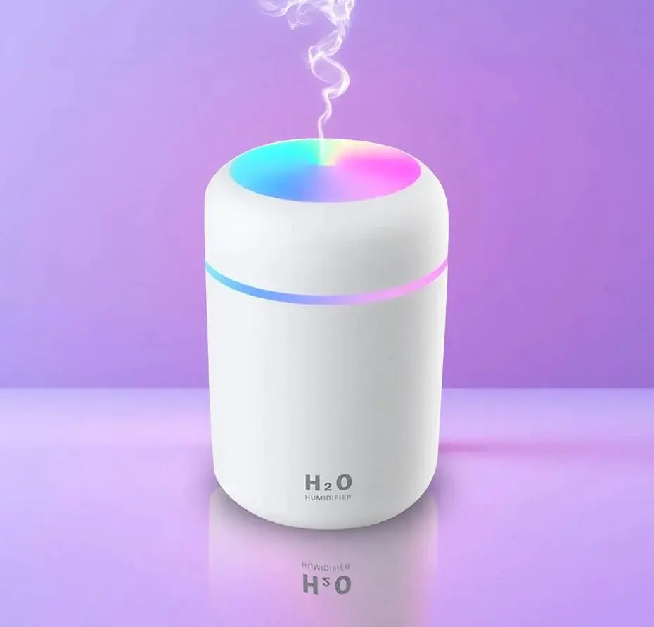 🌸 Humidificador LED Rosa de 300ml – Bienestar y Estilo en un Solo Producto